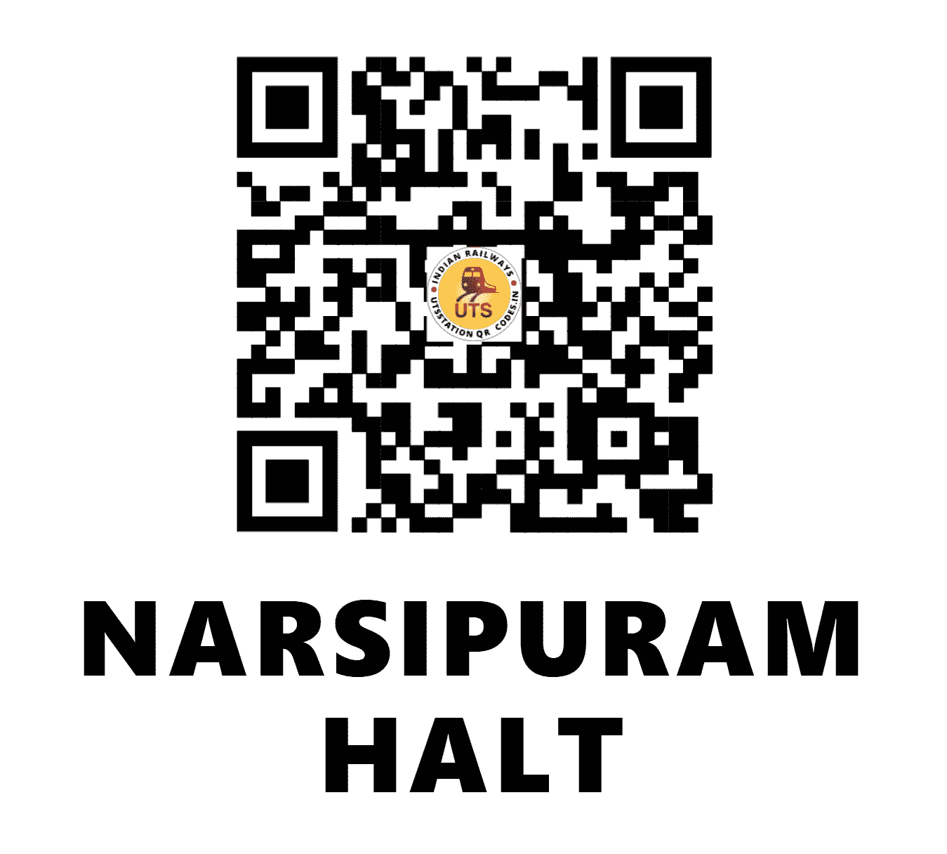 UTS QR Code for NARSIPURAM HALT - NSX (EO - ANDHRA PRADESH)